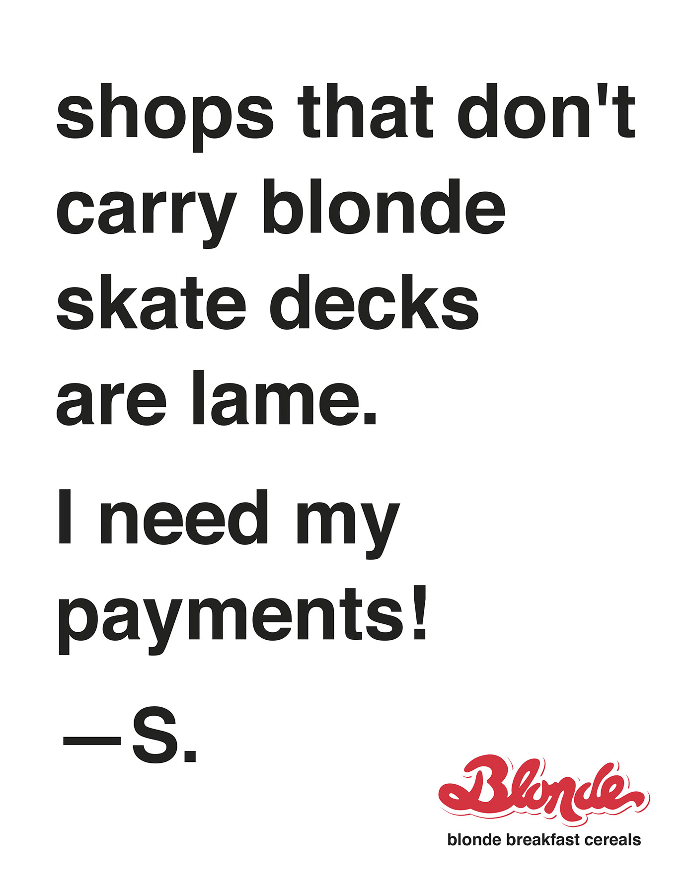 blonde skateboards